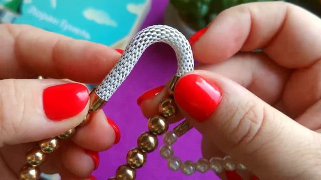 НАБОР ИЗ ТРЕХ БРАСЛЕТОВ - МЕТАЛЛИЧЕСКИЕ И ПЛАСТИКОВЫЕ БУСИНЫ смотреть онлайн