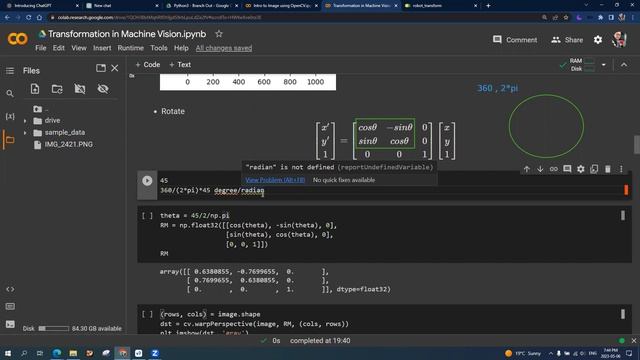 2D transformation on image with OpenCV смотреть онлайн