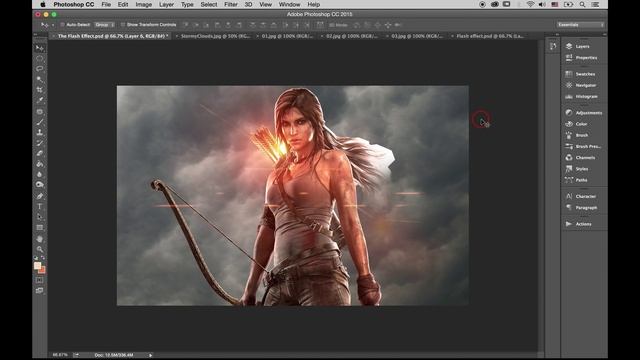 Recreating The Flash Photo (Photoshop Tutorial) смотреть онлайн