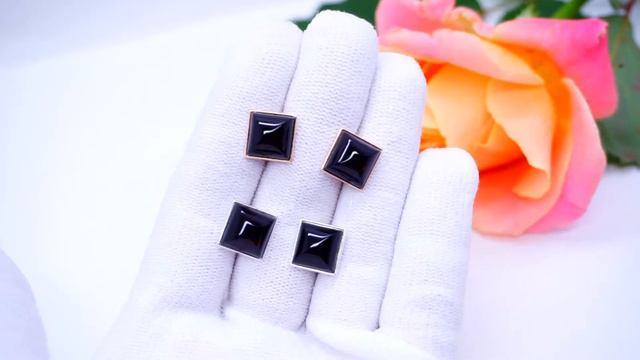 Серебряные серьги гвоздики "Квадрат" серебро 925 Ag позолота янтарь вишня пусеты 207 Хорошие Вещи смотреть онлайн