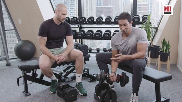 PowerBlock vs. Bowflex: Which Adjustable Dumbbells Should You Buy?! | Best Fit | Men's Health Muscl смотреть онлайн