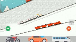 Labo Brick Train #21 - White Train playin Snow World - Android Gameplay -Dania Gameplay