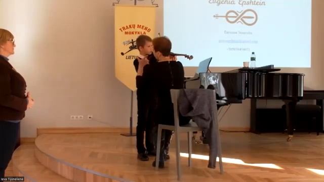 Evgenia Epshtein violin masterclass in Trakai, Lithuania - Part 1 смотреть онлайн