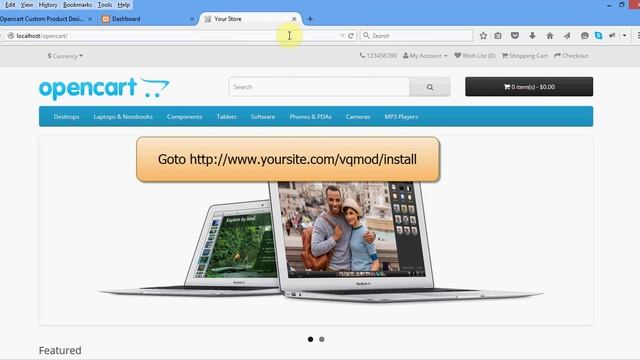 Opencart Custom Product Designer - Installing смотреть онлайн