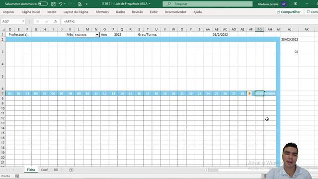 Como Criar Ficha de Presença Escolar no Excel Passo a Passo | Ficha de Presença Escolar смотреть онлайн