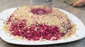 Шикарный салат из обычной свеклы! Салат из свеклы с грецкими орехами и сыром