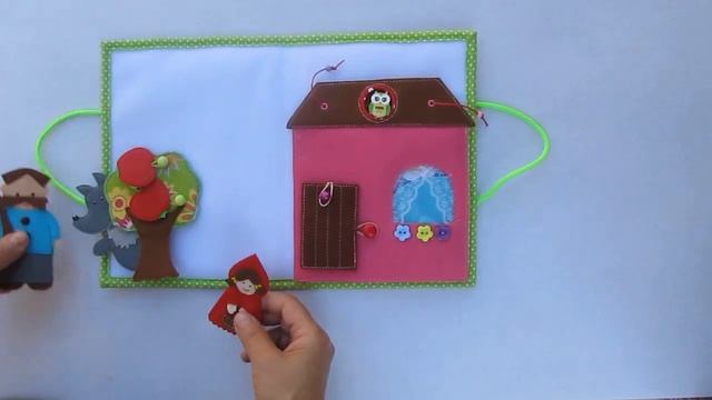 Quiet book. Развивающий планшет , сказка "Красная шапочка" смотреть онлайн
