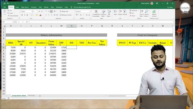 Complete Salary Computation in Excel | Payroll calculation in excel смотреть онлайн