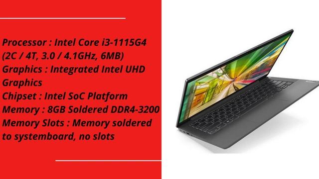 Harga Dan Spec LENOVO IdeaPad Slim 5i 14ITL05 82FE015YID Core i3 1115G4 8GB 512GB W11 смотреть онлайн