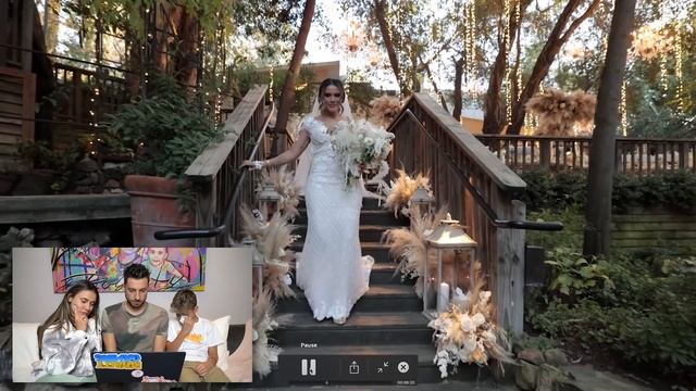11 Year Old Son REACTS To Our WEDDING VIDEO.. EMOTIONAL ? смотреть онлайн