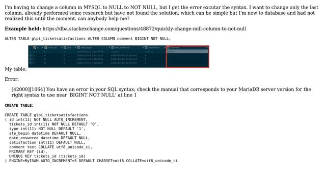 Databases: Altering a column: null to not null смотреть онлайн