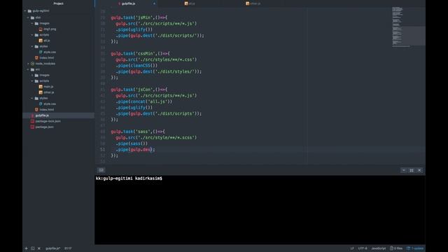 Gulp Sass dosyasını Css'e çevirme смотреть онлайн
