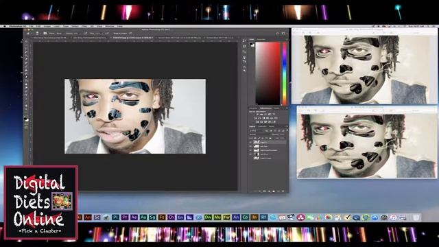 Photoshop CC Tutorials 2017: Terminator Face Poster Tutorial [HD] смотреть онлайн