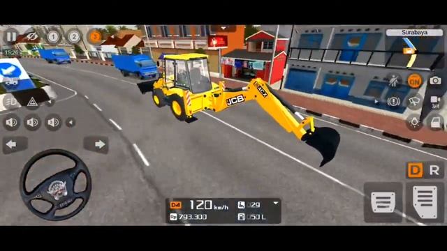Live? JCB 3DX Backhoe Loader Mod Driving - Bus Simulator Indonesia Android Gameplay смотреть онлайн