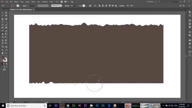 Wrinkle Tool - Adobe Illustrator CC 2019 смотреть онлайн