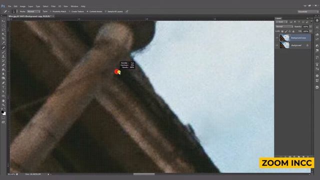 Spot Healing Brush Tool (Wire Remove) Photoshop Cs6 in Hindi смотреть онлайн