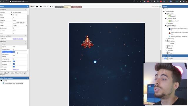 Il behavior ORBIT su Construct 3 смотреть онлайн