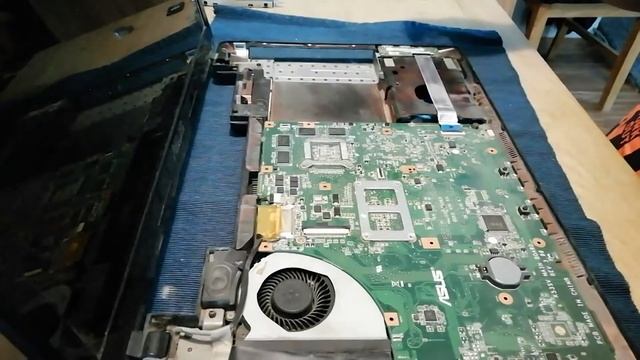 notebook ASUS K53S Disassembly, fan repair смотреть онлайн