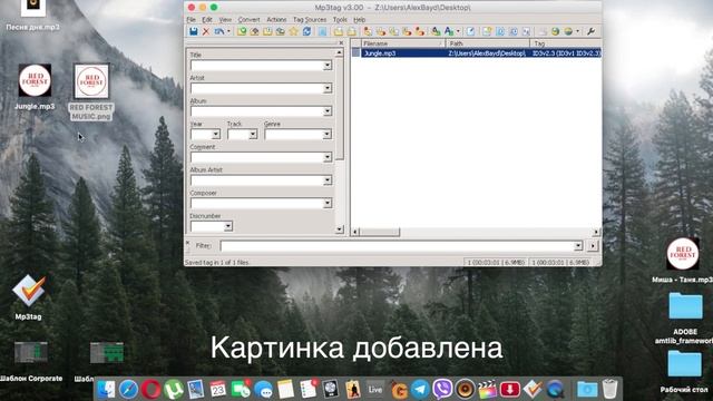 Как вставить картинку в mp3 файл / MP3Tag смотреть онлайн