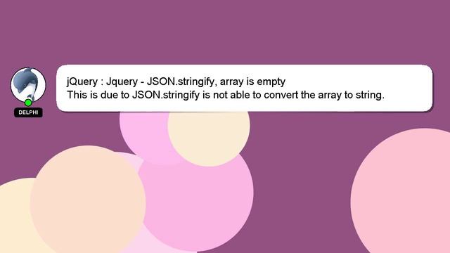 jQuery : Jquery - JSON.stringify, array is empty смотреть онлайн