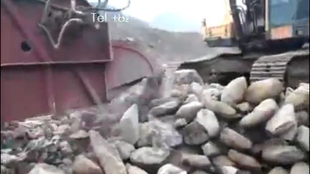 bucket crusher 20ton for excavator (ковш дробилка экскаватора) смотреть онлайн