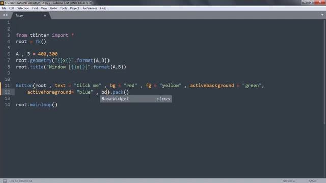 #3 Python gui buttons in tkinter الازرار في الواجهات الرسومية смотреть онлайн