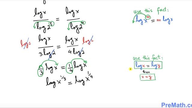 How to Solve Logarithmic Equations with Different Bases - The Change of Base Formula смотреть онлайн