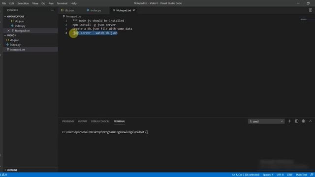 How to Fake or Mock REST API with JSON-Server смотреть онлайн