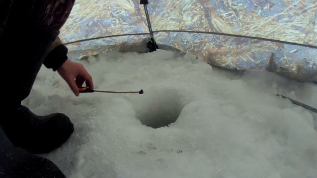 Зимняя рыбалкана Чулыме.