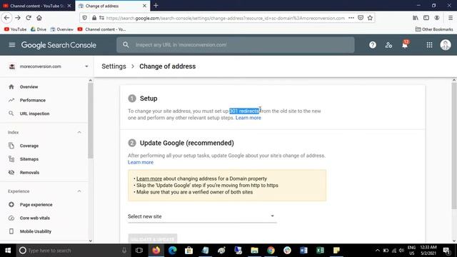 How to Change Domain Address in Google Search Console | Hindi смотреть онлайн