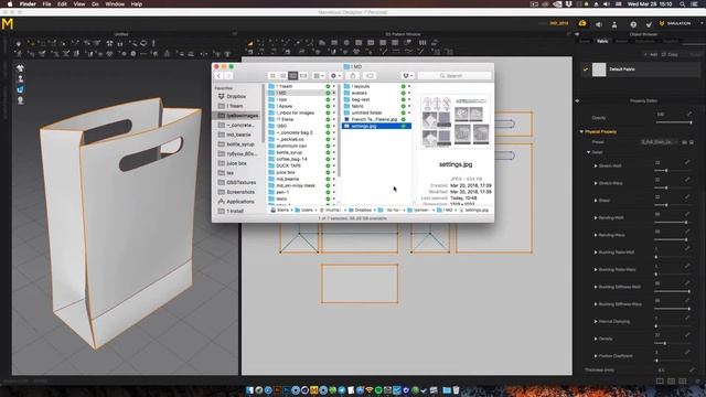Paper shopping bag in Marvelous Designer & Cinema 4D — part 1 смотреть онлайн