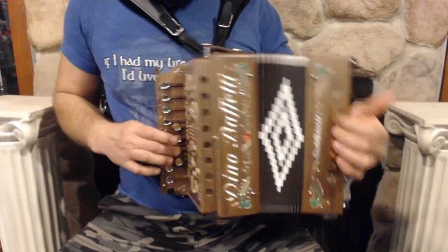 DINOART86W - Walnut Dino Baffetti Art. 86 Organetto Diatonic Button Accordion G LMM 13 4 $1799 смотреть онлайн