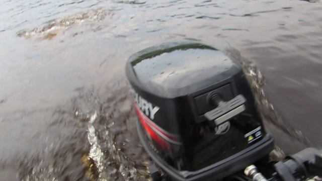 Мотор Меркури 9.9( лайт). Лодка казанка. смотреть онлайн