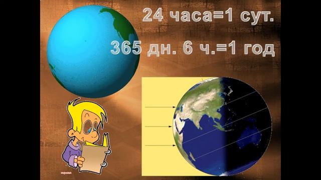вращение земли вокруг своей оси и вокруг солнца презентация смотреть онлайн