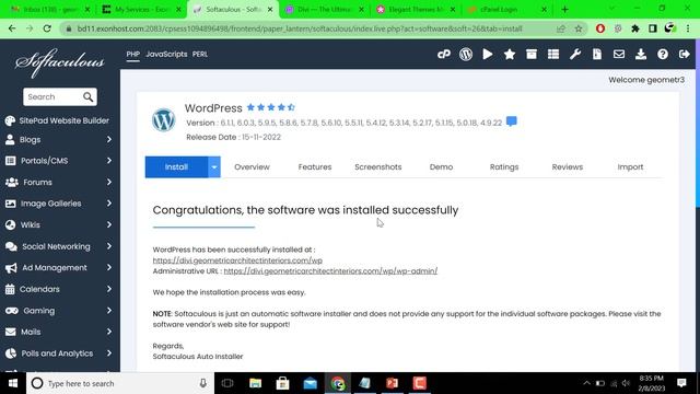 Part 2: How to Install WordPress || Create Subdomain || DIVI Theme Download and Install #divitheme смотреть онлайн