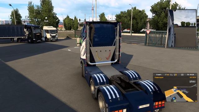 Euro Truck Simulator 2 Конвой #95 Вечерний заезд смотреть онлайн