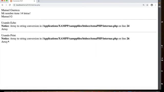 Video 33.- Funciones internas en PHP. смотреть онлайн
