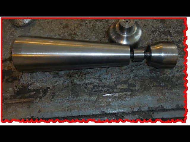 Токарная обработка БОЛЬШОГО КОНУСА. смотреть онлайн