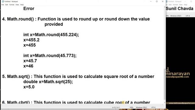 Math Library Functions in Java смотреть онлайн