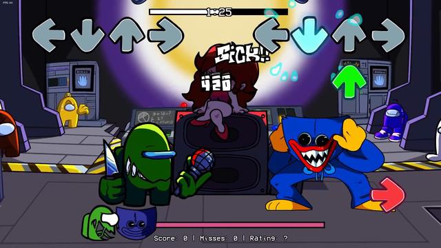 Friday Night Funkin' - "Reactor" but Huggy Wuggy Sings It (Huggy Wuggy vs Impostor) смотреть онлайн