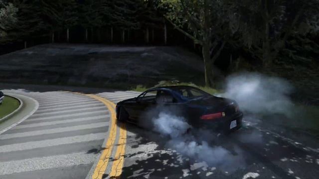 Touge Drift with Toyota Soarer V8 Turbo WDT Street - Assetto Corsa смотреть онлайн