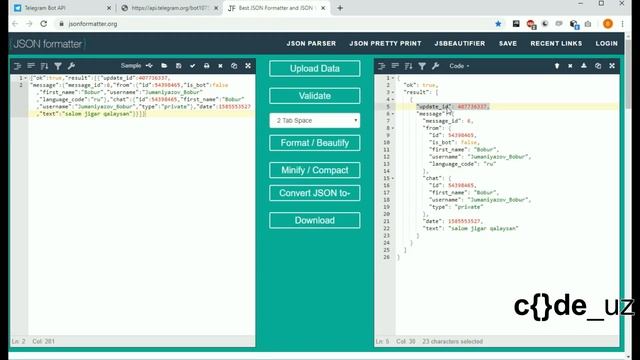Telegram Bot. 02 - Bot qanday ishlaydi. смотреть онлайн