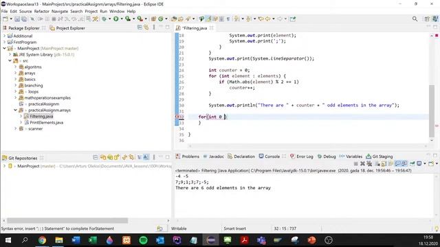 Java-13 Loops. Practical assignment смотреть онлайн
