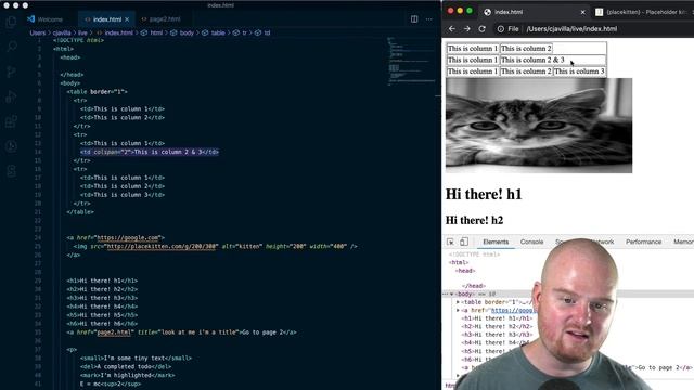 HTML: table, tr, td смотреть онлайн