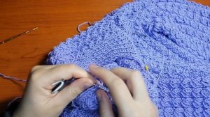 Джемпер для девочки. Обвязка капюшона. Вязание спицами и крючком. Вязание шнурка