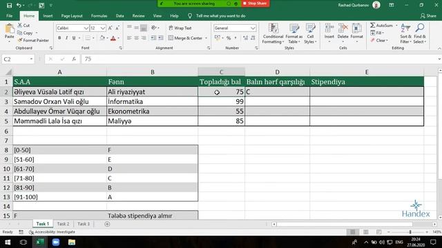 Excel Praktiki tapşırıqlar , Modul#1 - Cavab#1 | Excel practise | Excel pratiği | Практика в Excel смотреть онлайн