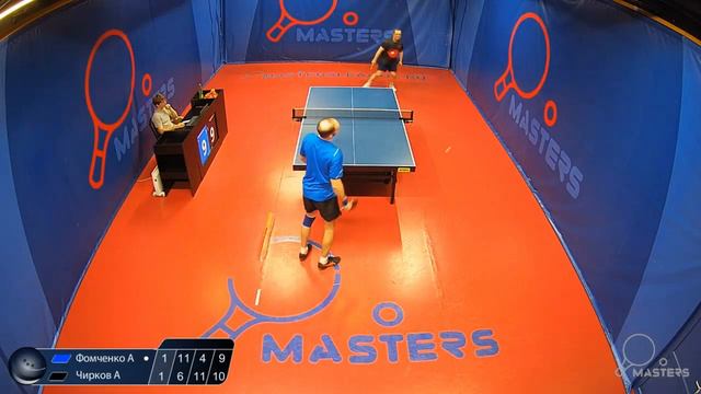 подборка моментов Чирков А. - Фомченко А. группа настольный теннис MASTERS LEAGUE "C" 22.05 смотреть онлайн