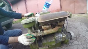 Запуск двигателя УД2СТ - М1  после 40 лет консервации