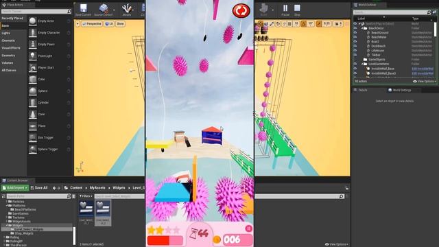 Epic Beach Bounce Level 24 Early Demo: Unreal Engine Arcade Mobile Game смотреть онлайн