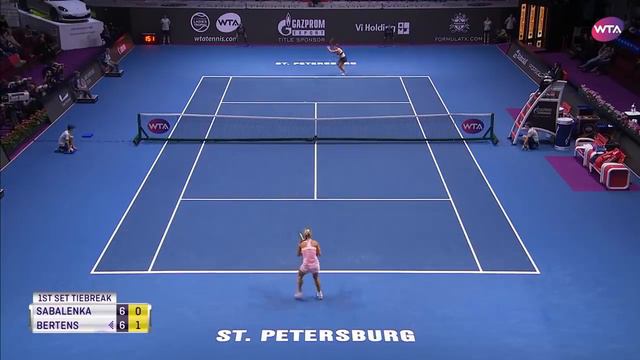 Aryna Sabalenka Vs. Kiki Bertens | 2019 St. Petersburg Ladies Trophy Semifinal | WTA Highlights